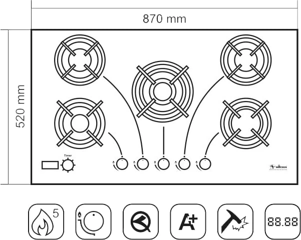 DG505-TD گاز صفحه ای داتیس مدل