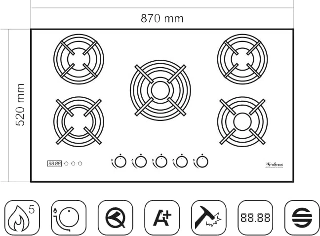 DG515-TDT گاز صفحه ای داتیس مدل