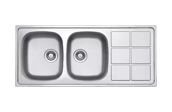 سینک دو لگنه توکار لتو مدل TX48