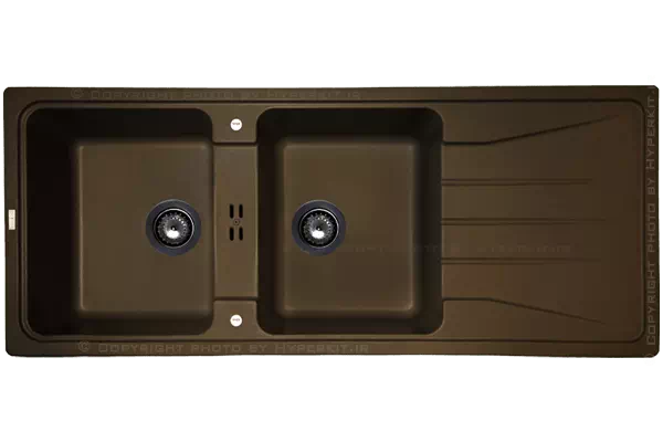 سینک گرانیتی ماپا مدل Preto شکلاتی