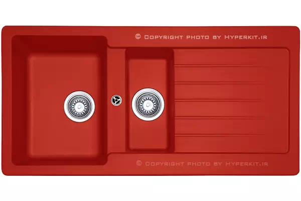 سینک گرانیتی مکاپا مدل سولیدو 150 قرمز