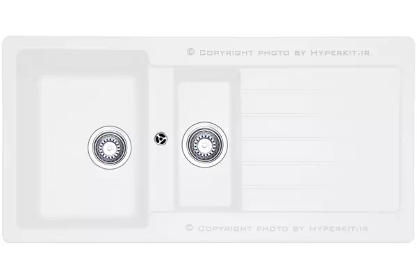 سینک گرانیتی مکاپا مدل سولیدو 150 سفید