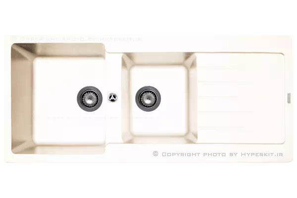 سینک گرانیتی مکاپا مدل سولیدو قهوه ای تیره