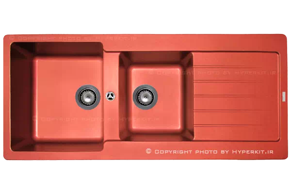 سینک گرانیتی مکاپا مدل سولیدو قرمز