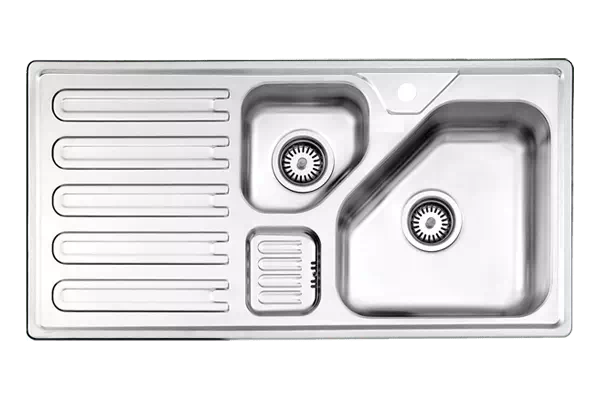 سینک دو لگنه توکار استیل البرز مدل 824